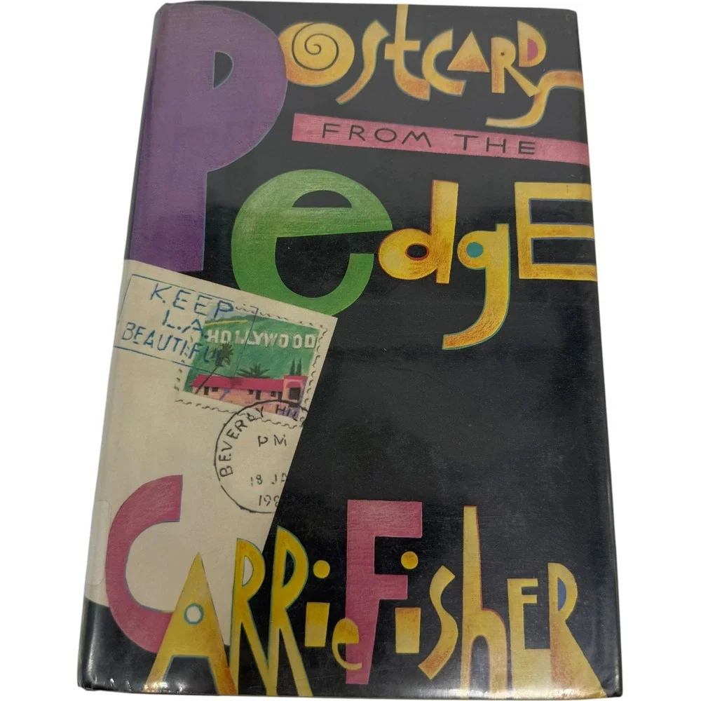 Carrie Fisher Postcards from the‎ Edge Hardcover 1st Edition 1987 Vintage Fair